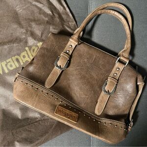NWOT Wrangler Brown Leather Handbag